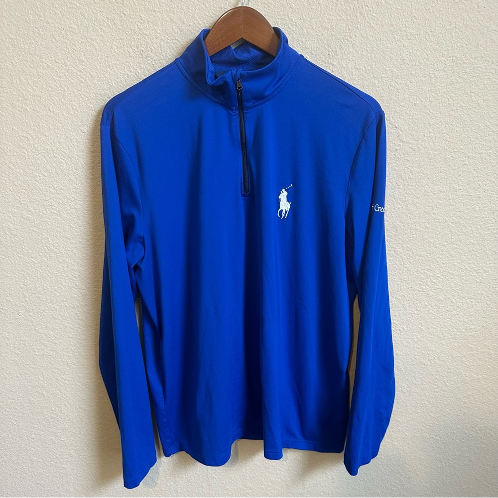 Polo Golf Ralph Lauren Wolf Creek Blue 1/4 Zip Pullover